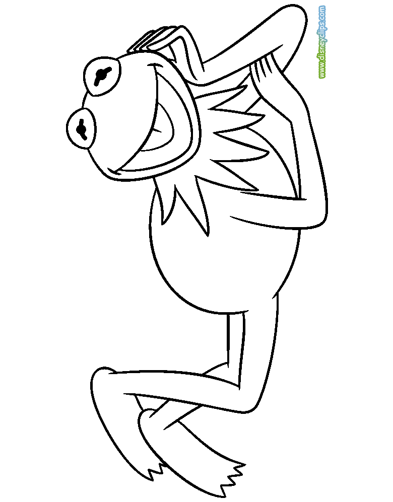 kermit the frog coloring pages the muppets kermit the frog coloring page frog coloring pages kermit the 