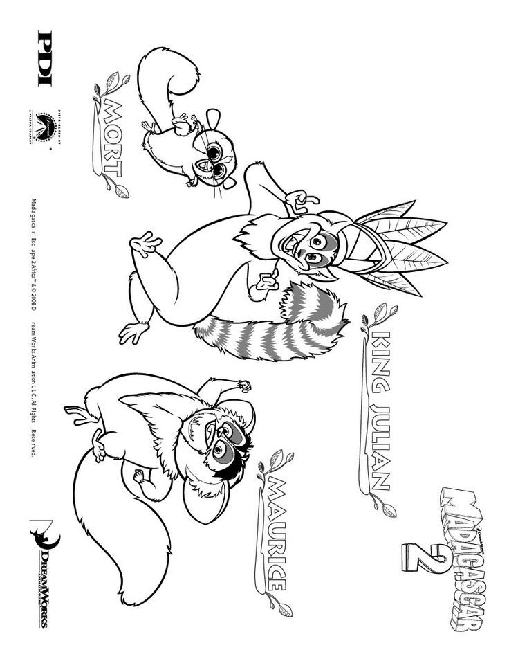 king julian coloring pages madagascar draw imagui king pages coloring julian 