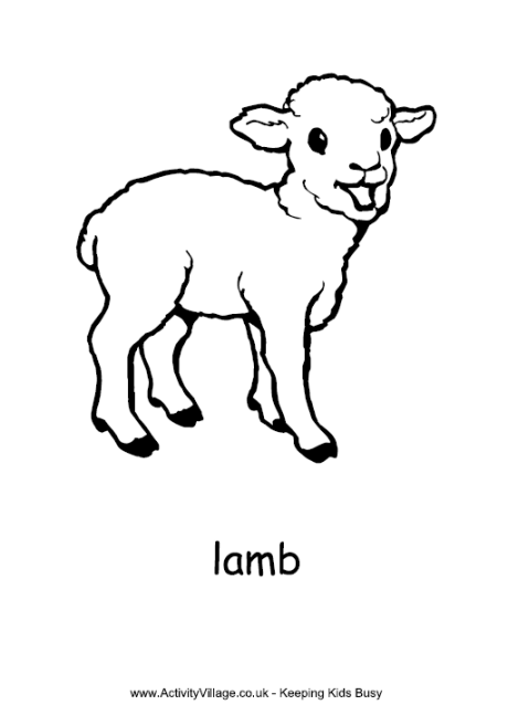 lamb coloring pages lamb colouring page coloring lamb pages 