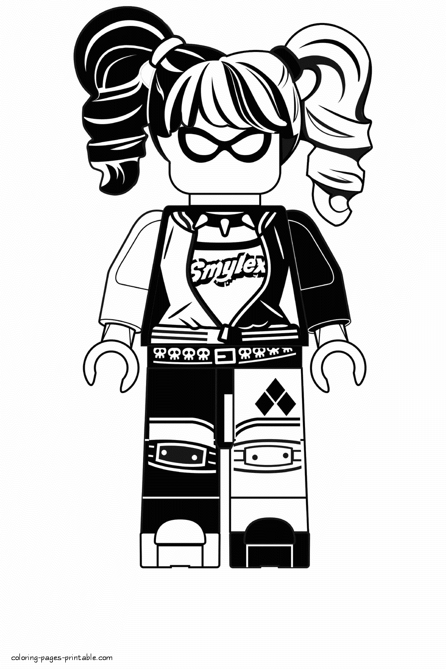 lego harley quinn lego batman coloring pages free printable pictures 45 harley lego quinn 