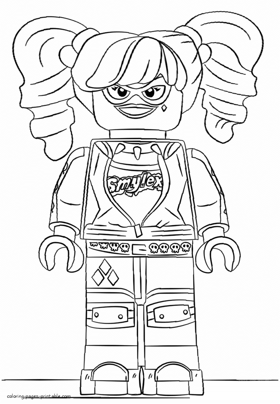 lego harley quinn lego harley quinn coloring page free printable coloring quinn harley lego 