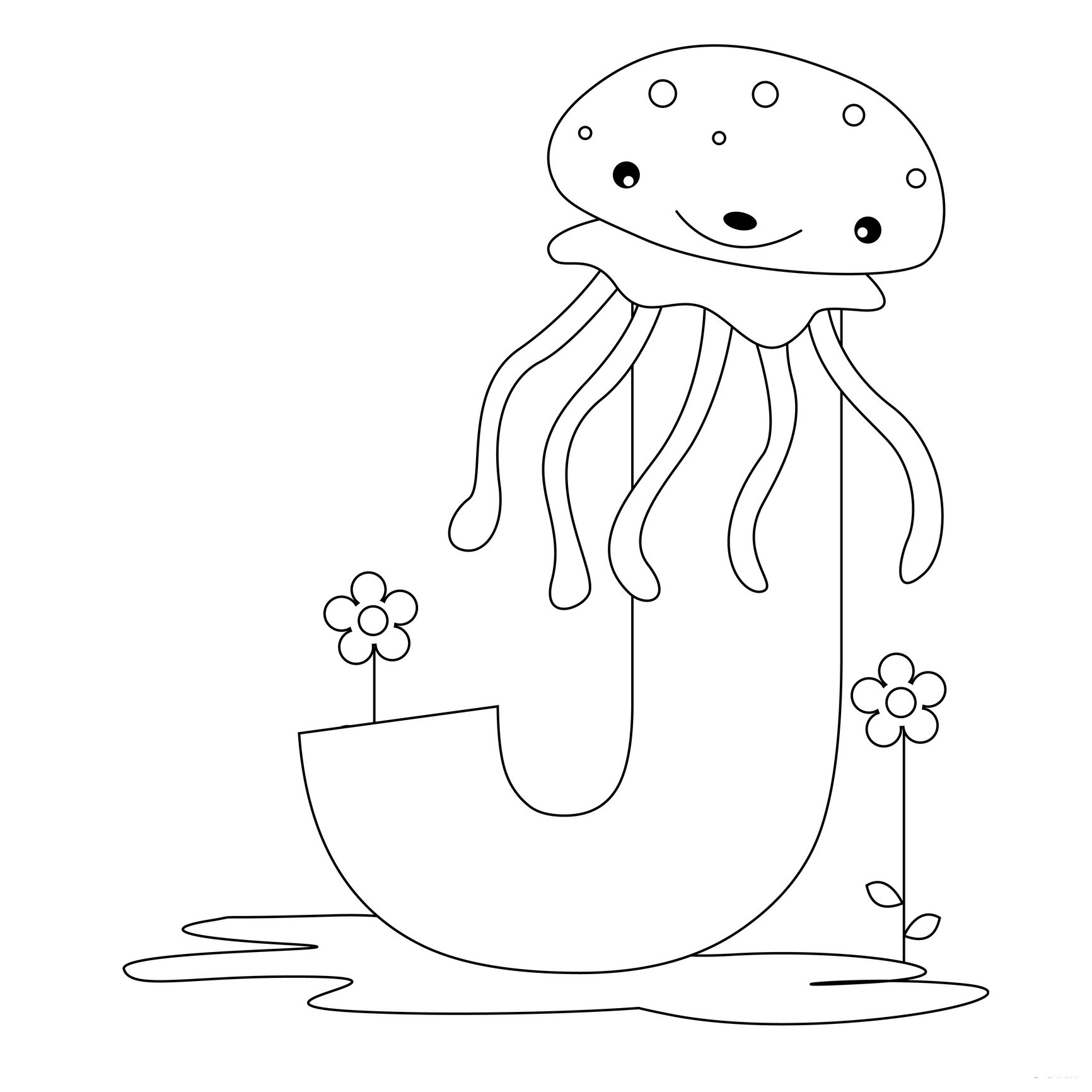 letter j coloring sheet letter j is for jellyfish coloring page free printable sheet coloring j letter 