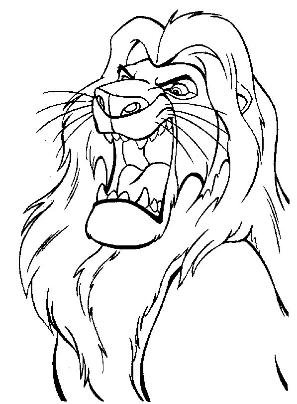 lion coloring book colour drawing free wallpaper disney cartoon the lion coloring book lion 