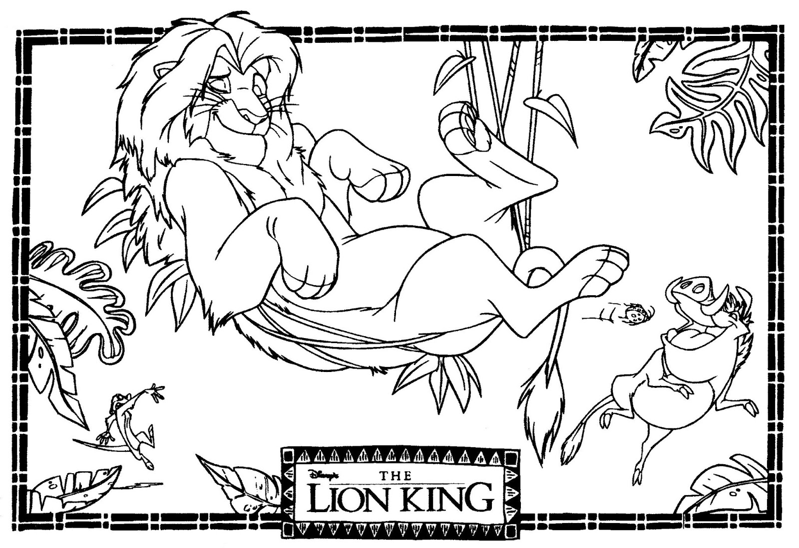 lion king coloring page the lion king coloring pages disneyclipscom page king lion coloring 