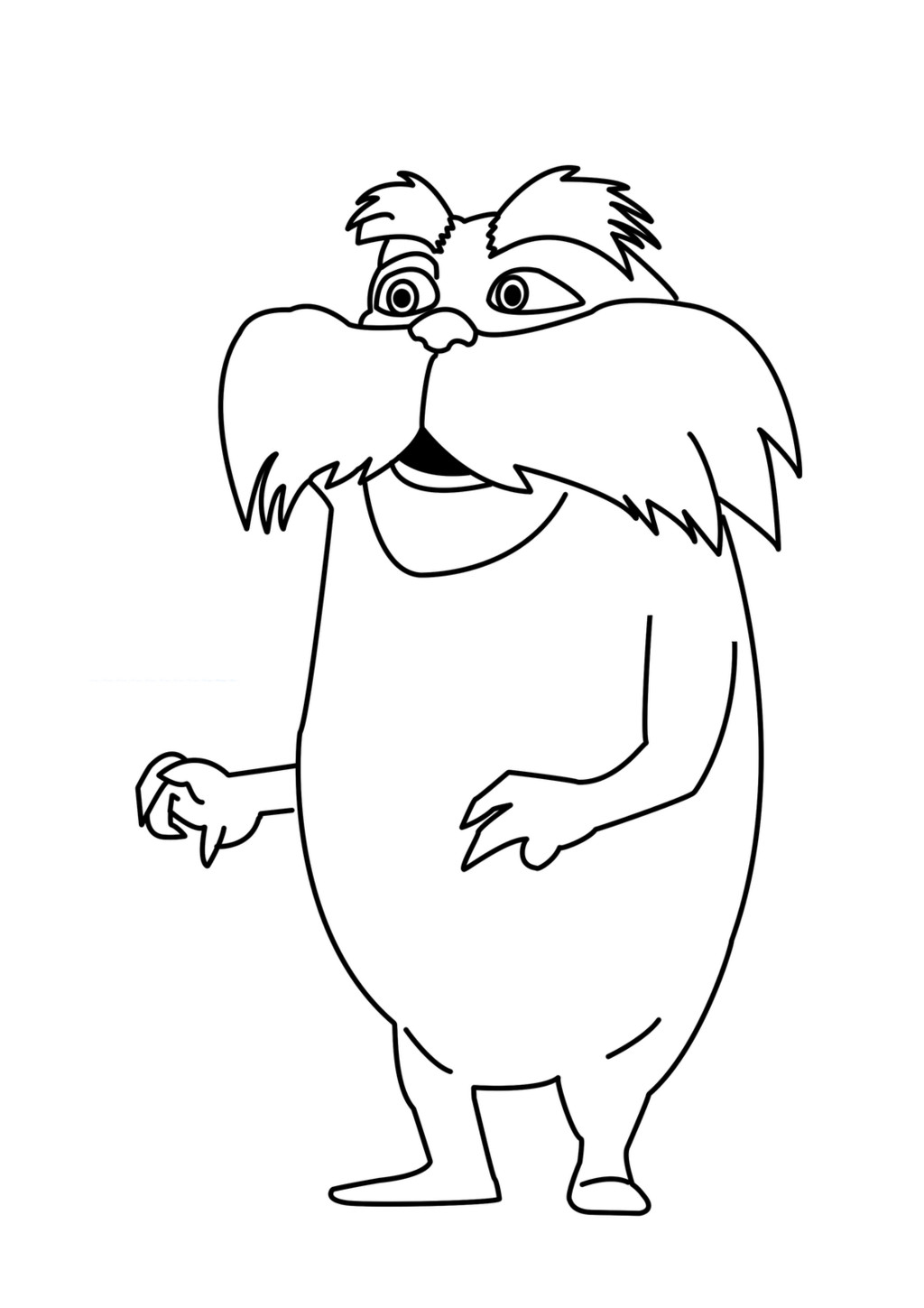 lorax coloring page free printable lorax coloring pages for kids coloring lorax page 1 2