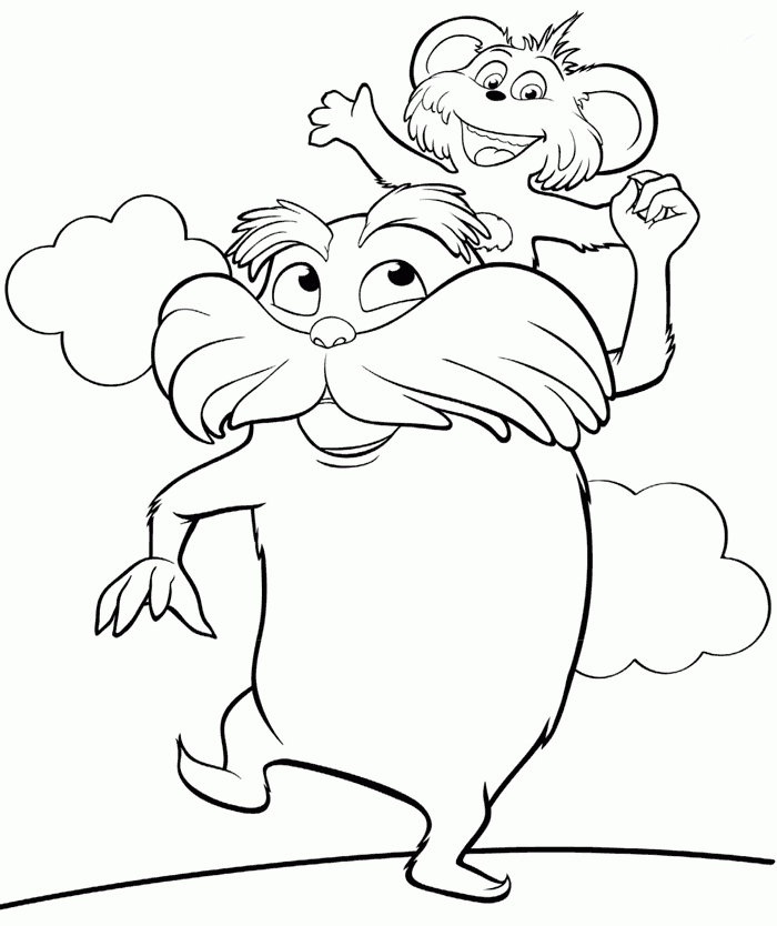 lorax coloring page the lorax printable quotes quotesgram page lorax coloring 