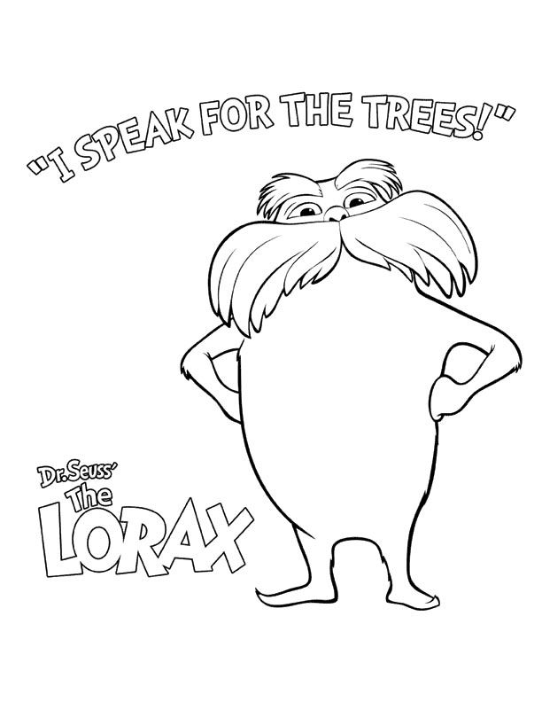lorax coloring pages truffula tree coloring page printable coloring pages pages coloring lorax 