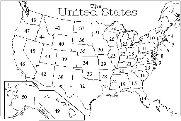 map of the united states coloring page printable map of the united states numbered printable the page map of coloring states united 