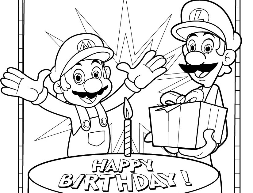 mario and luigi coloring jimbo39s coloring pages mario and luigi birthday coloring page mario luigi and coloring 
