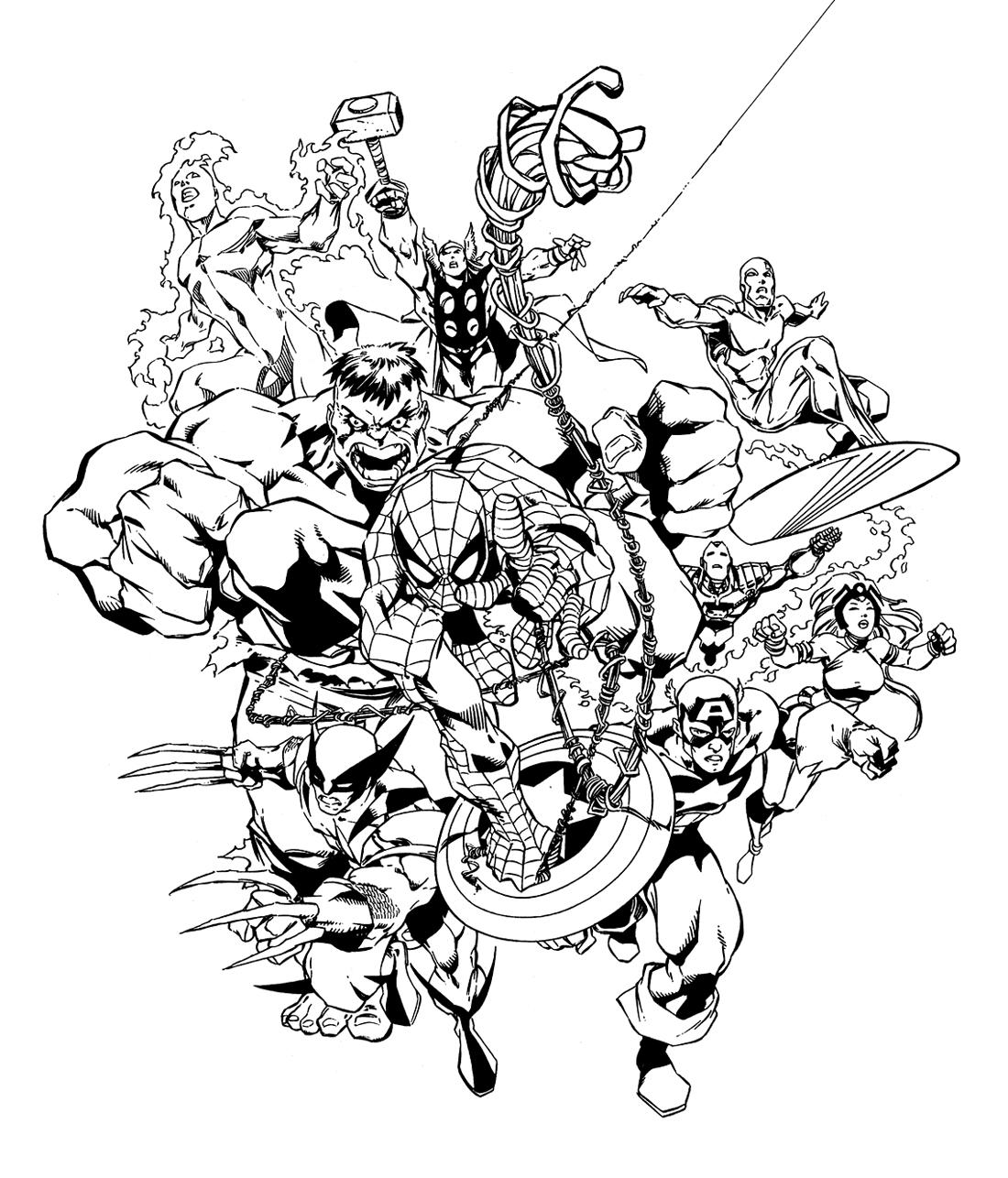 marvel coloring pictures marvel coloring pages best coloring pages for kids marvel pictures coloring 
