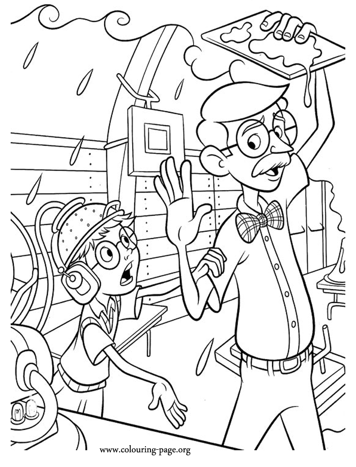 meet the robinsons coloring pages meet the robinsons the mayhem in the science fair robinsons meet the coloring pages 