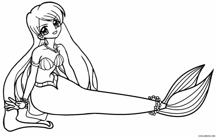 mermaid printable coloring pages free printable mermaid coloring pages for kids mermaid printable coloring pages 1 1