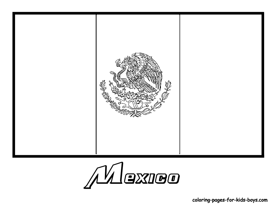 mexican flag coloring page free mexican flag black and white download free clip art flag mexican coloring page 