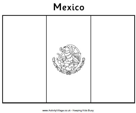 mexican flag coloring page mexico coloring pages getcoloringpagescom coloring flag page mexican 