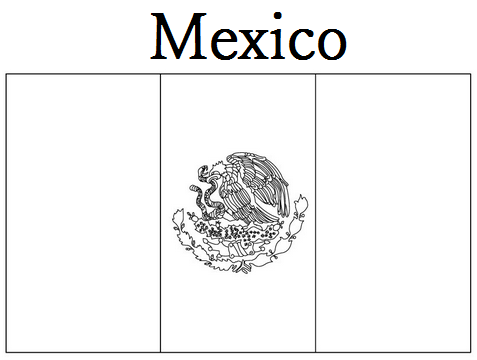 mexican flag printable geography blog mexico flag coloring page mexican printable flag 