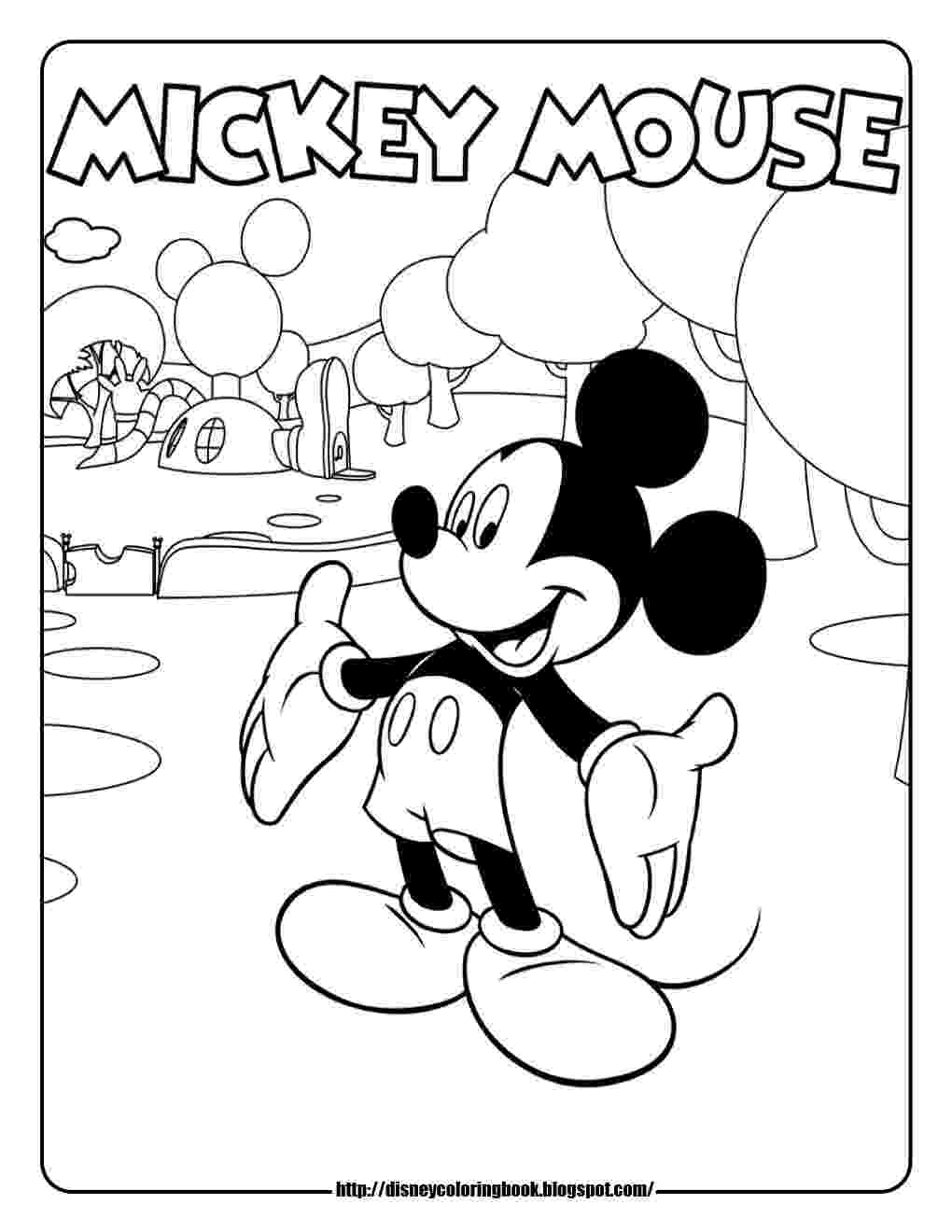 mickey mouse clubhouse coloring page mickey mouse clubhouse 1 free disney coloring sheets page coloring mouse clubhouse mickey 