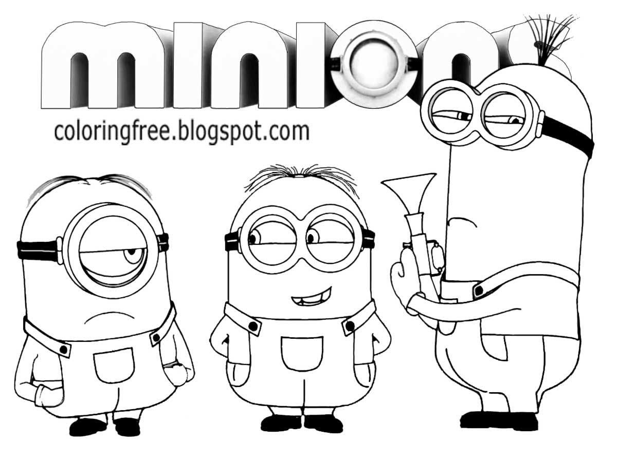 minions coloring pages free coloring pages printable pictures to color kids minions coloring pages 1 2