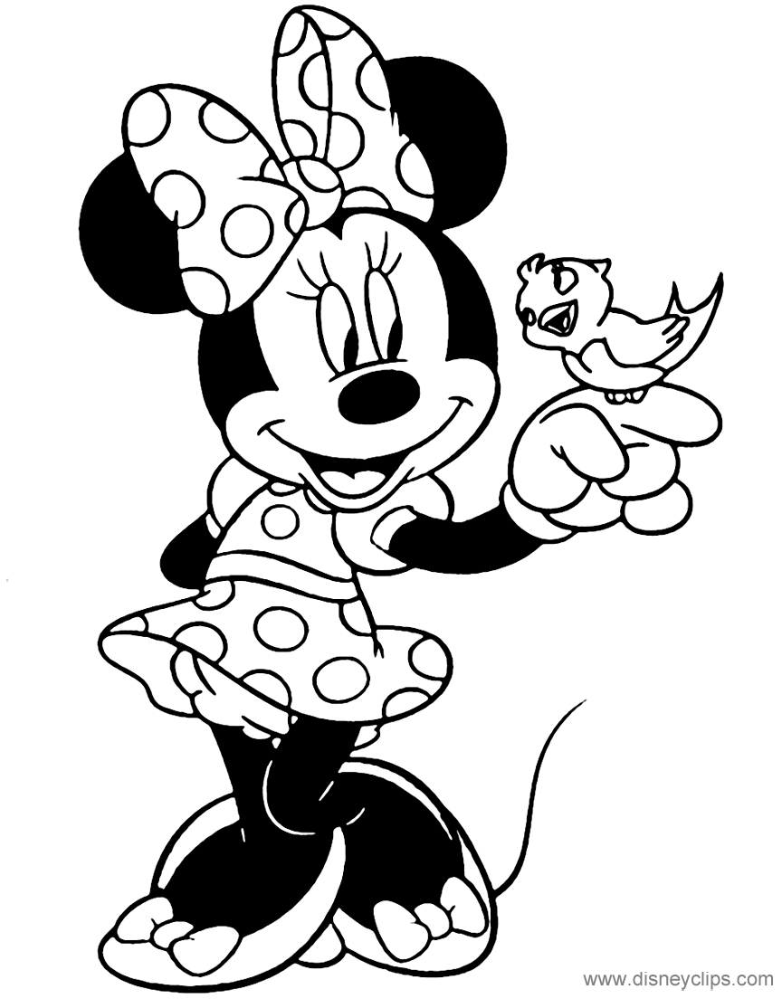 minnie mouse coloring pages free minnie mouse coloring pages disney coloring book pages mouse minnie free coloring 
