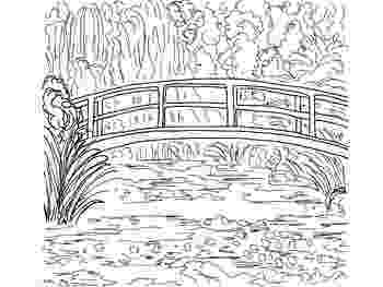 monet coloring pages free coloring page from dover the bridge from argenteuil monet coloring pages 