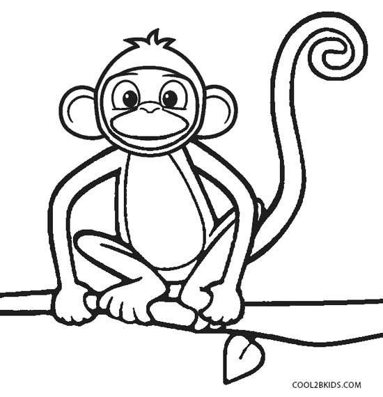 monkey coloring free printable monkey coloring pages for kids cool2bkids monkey coloring 1 2