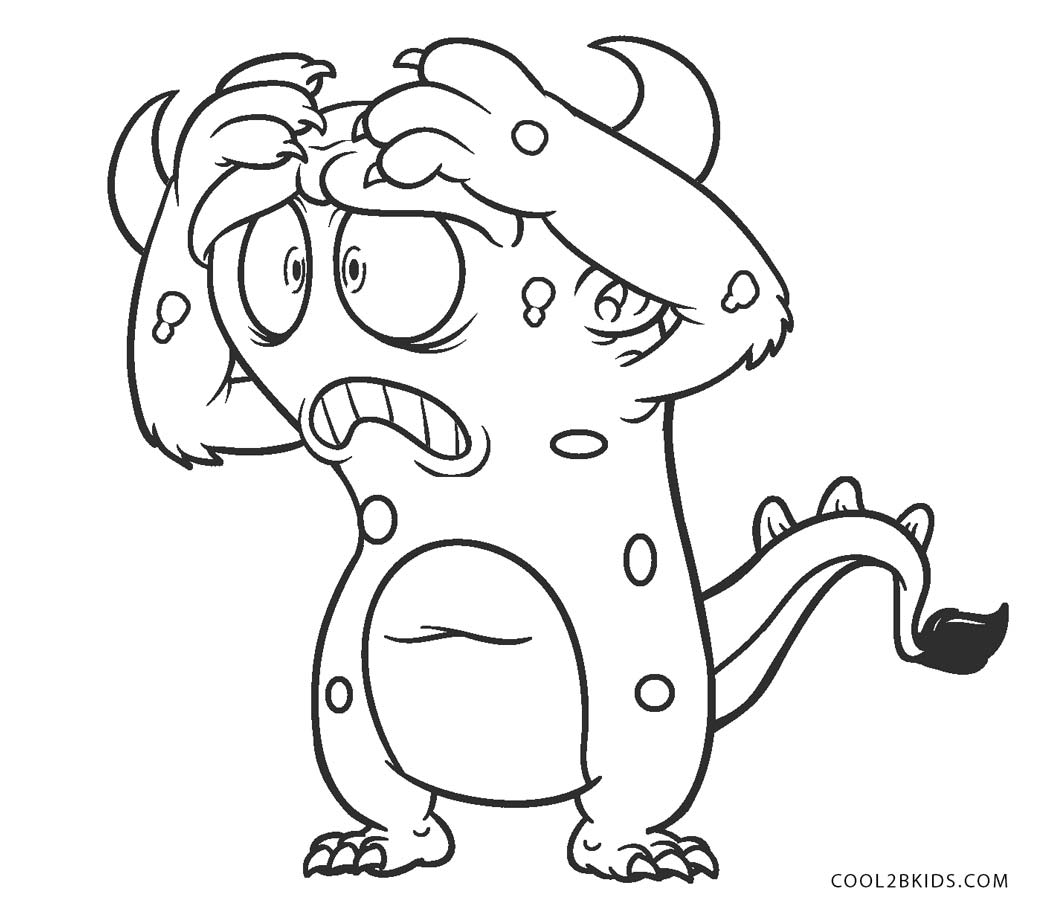 monster coloring sheets free printable monster coloring pages for kids cool2bkids sheets monster coloring 