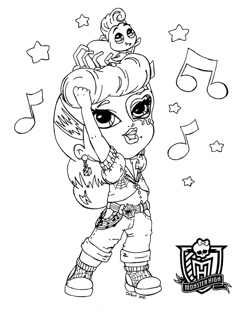 monster high baby coloring pages all about monster high dolls baby monster high character baby high coloring monster pages 