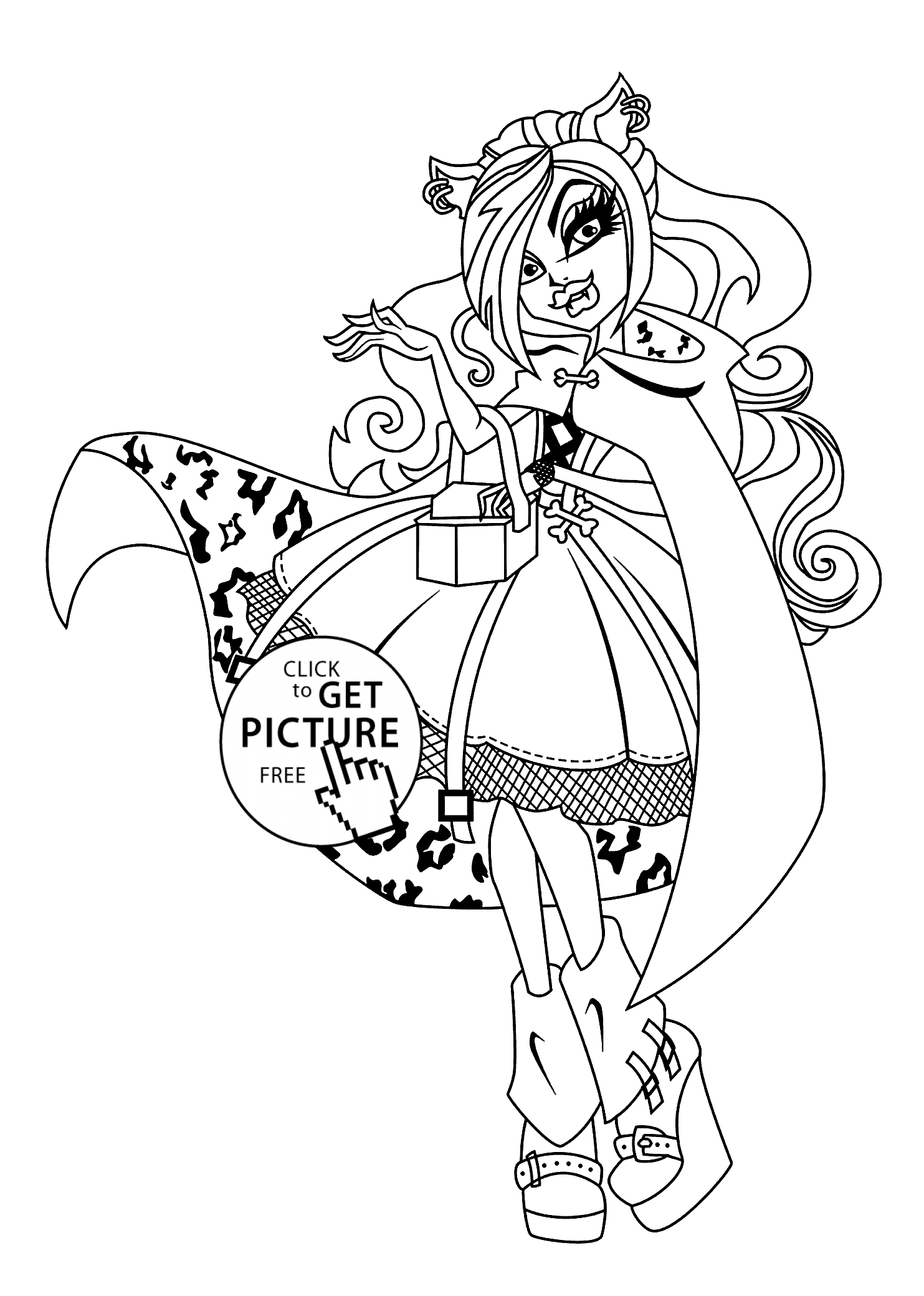 monster high coloring pages clawdeen wolf clawdeen wolf coloring pages coloring pages to download pages high wolf coloring clawdeen monster 