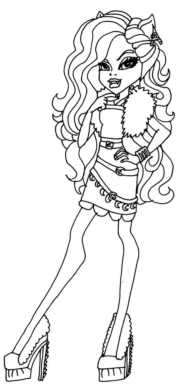 monster high coloring pages clawdeen wolf clawdeen wolf monster high coloring page coloring pages clawdeen coloring pages monster wolf high 