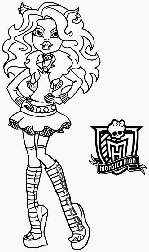monster high coloring pages clawdeen wolf clawdeen wolf monster high coloring pages clawdeen high coloring monster wolf pages 