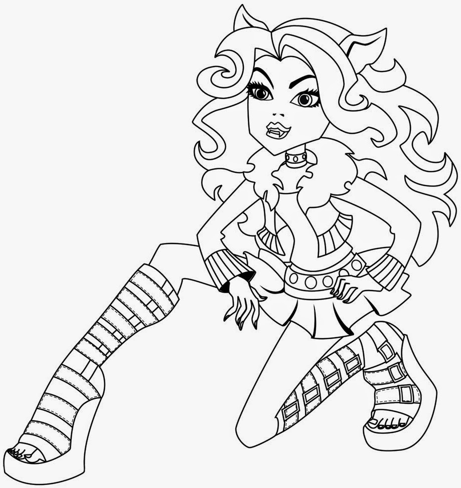 monster high coloring pages clawdeen wolf clawdeen wolf monster high coloring pages monster wolf high pages clawdeen coloring 
