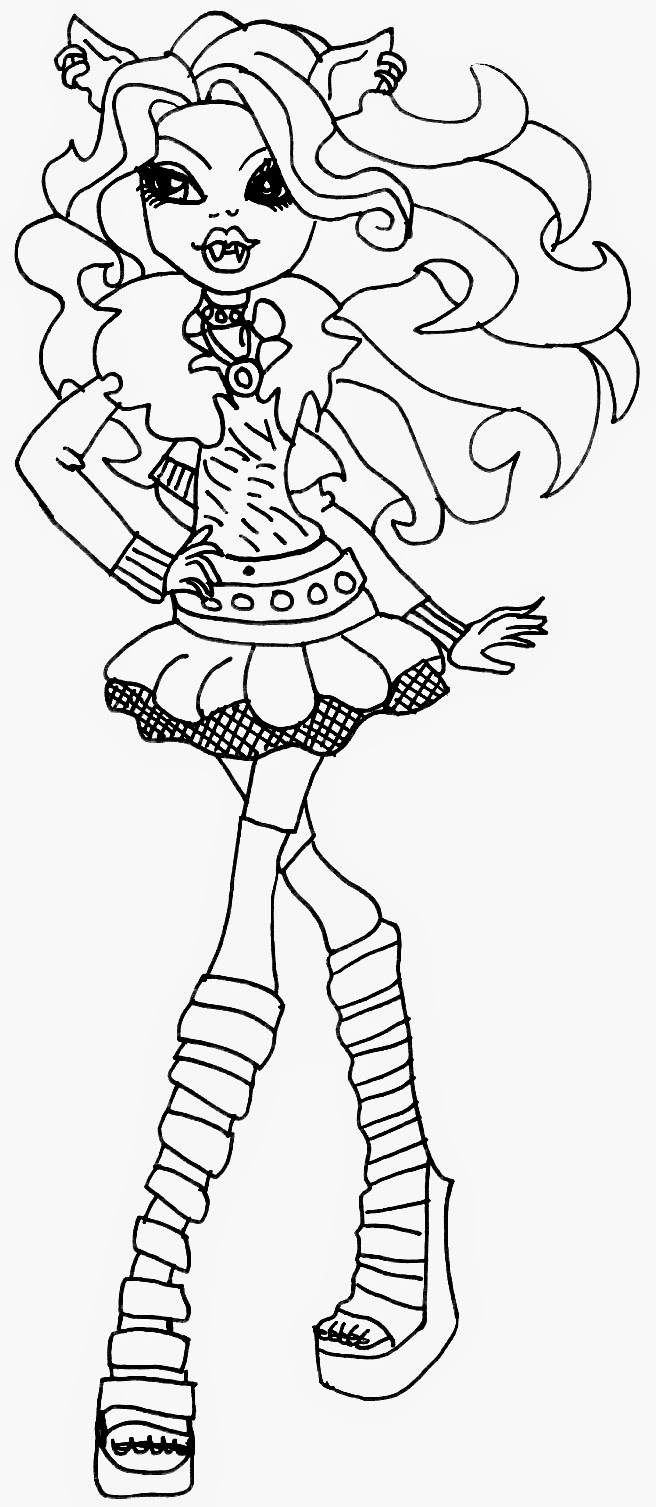 monster high coloring pages clawdeen wolf monster high clawdeen coloring pages getcoloringpagescom clawdeen high coloring pages monster wolf 