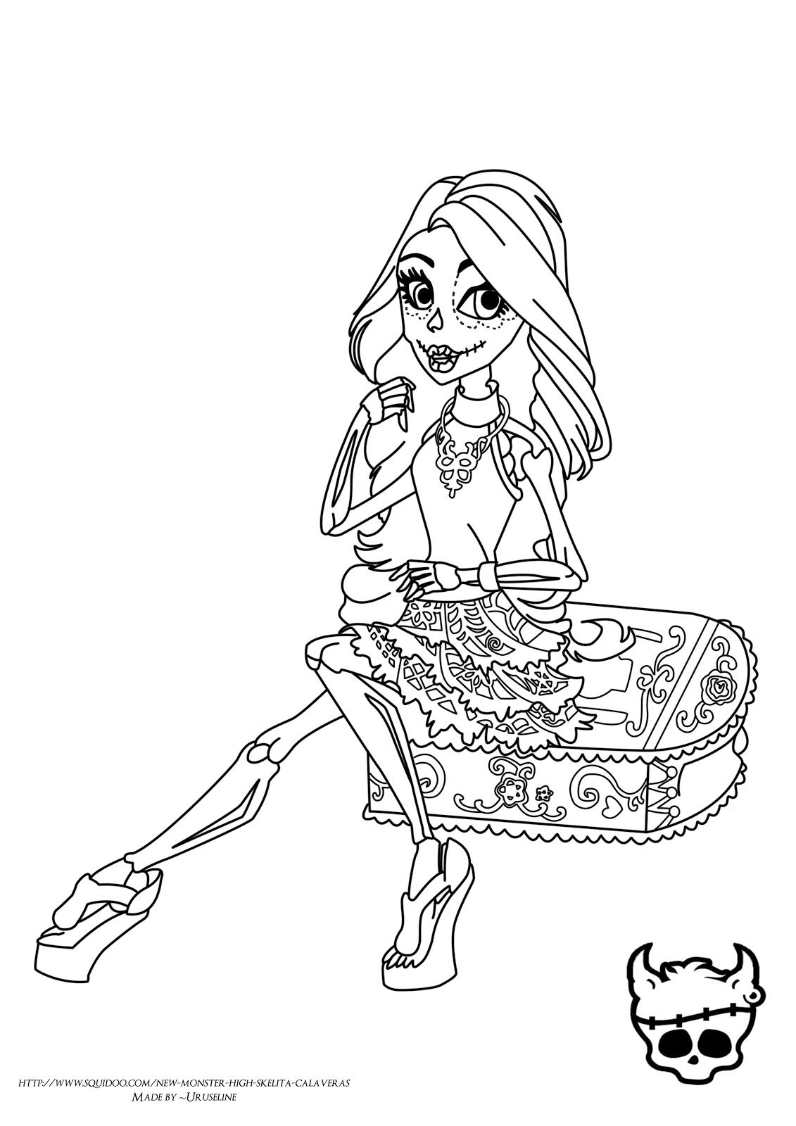monster high doll coloring pages ghoulia yelps monster high coloring page coloring books coloring monster pages doll high 
