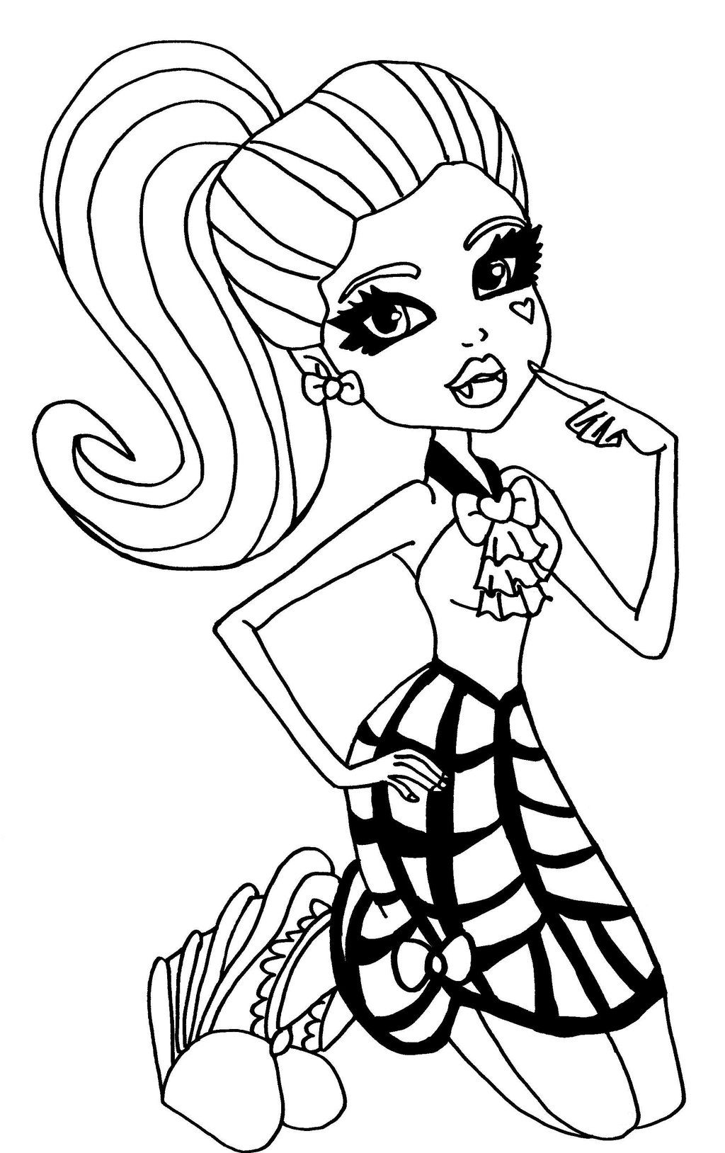 monster high doll coloring pages monster high coloring pages free coloring pages high coloring monster doll pages 