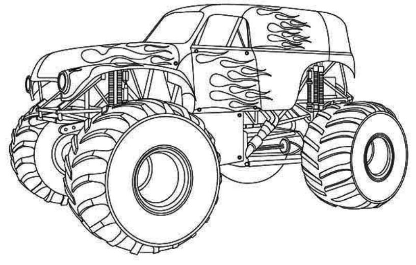 monster truck printable coloring pages drawing monster truck coloring pages with kids pages monster printable coloring truck 