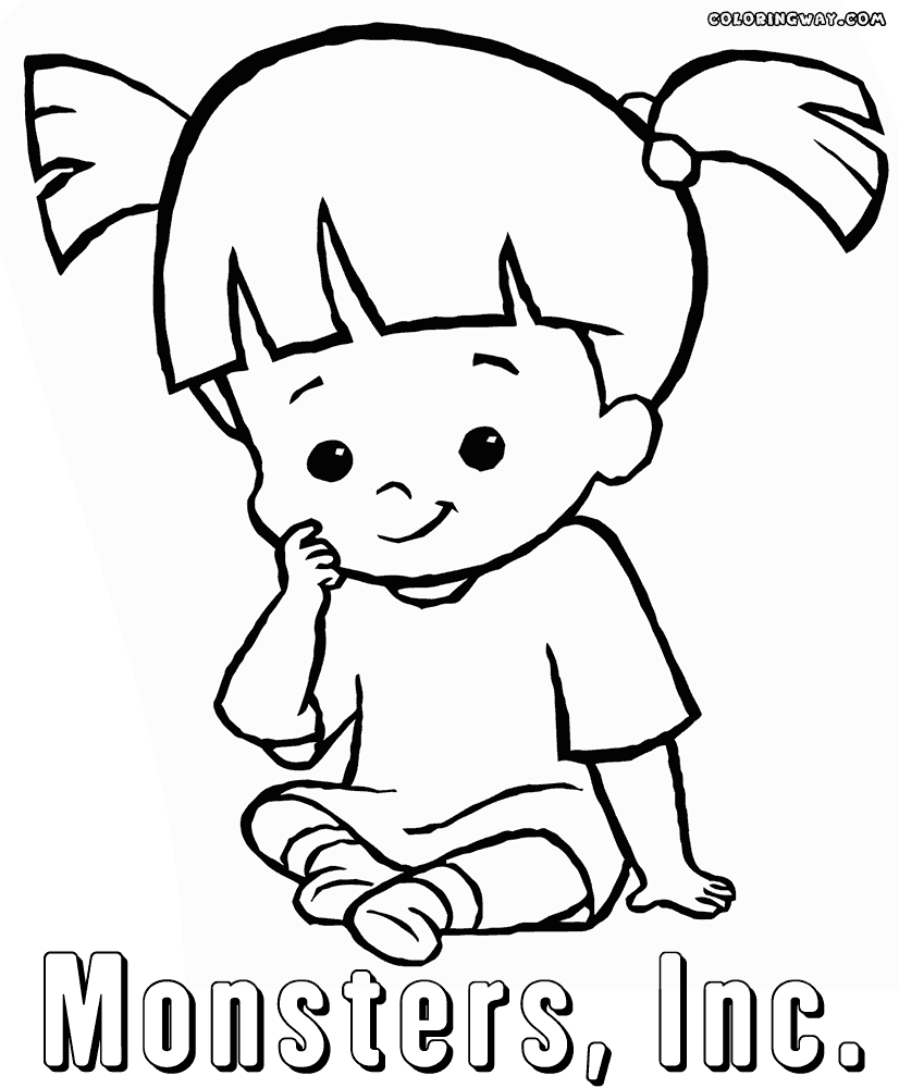 monsters inc boo coloring pages monsters university coloring pages for kids mike sulley monsters boo inc coloring pages 