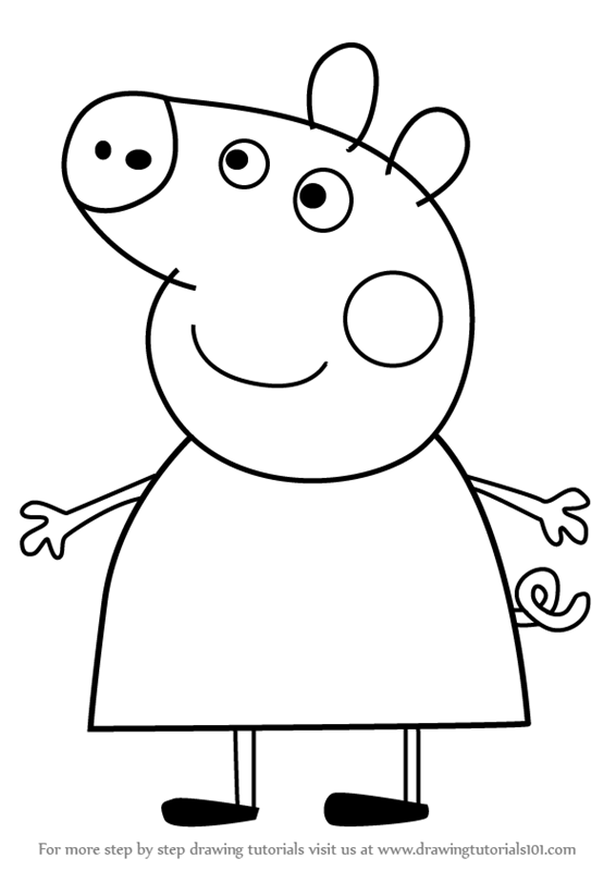 mummy pig learn how to draw mummy pig from peppa pig peppa pig mummy pig 