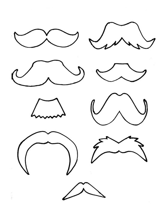 mustache coloring page mustache clip art at clkercom vector clip art online coloring mustache page 