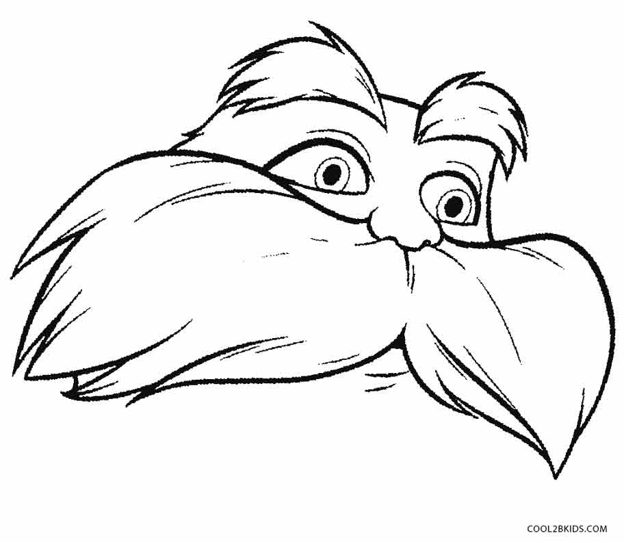 mustache coloring pages lorax mustache template printable sketch coloring page pages mustache coloring 