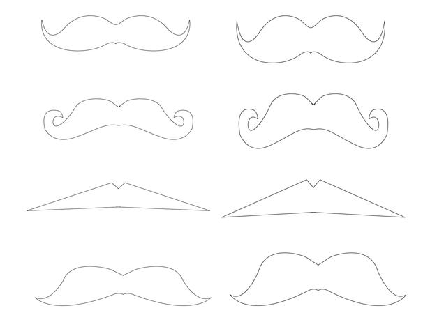 mustache coloring pages mustache and eye glasses mirror clings mustache pages coloring 