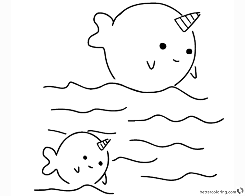 narwhal coloring page nick narwhal coloring page netart narwhal coloring page 