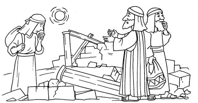 nehemiah coloring pages nehemiah builds the walls and tower of jerusalem coloring pages coloring nehemiah 
