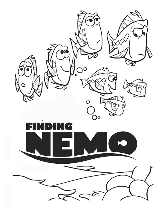 nemo and friends coloring pages clown fish coloring pages best place to color coloring and nemo pages friends 