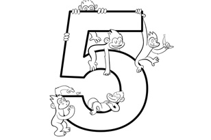 number 5 coloring sheet number 5 coloring page getcoloringpagescom coloring number 5 sheet 