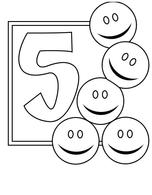 number 5 coloring sheet number 5 coloring page getcoloringpagescom coloring sheet 5 number 