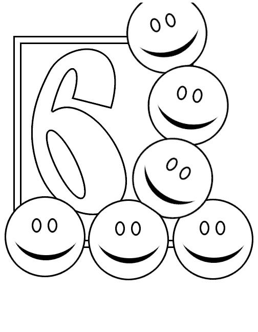 number 6 coloring pages numbers drawing at getdrawingscom free for personal use coloring number pages 6 