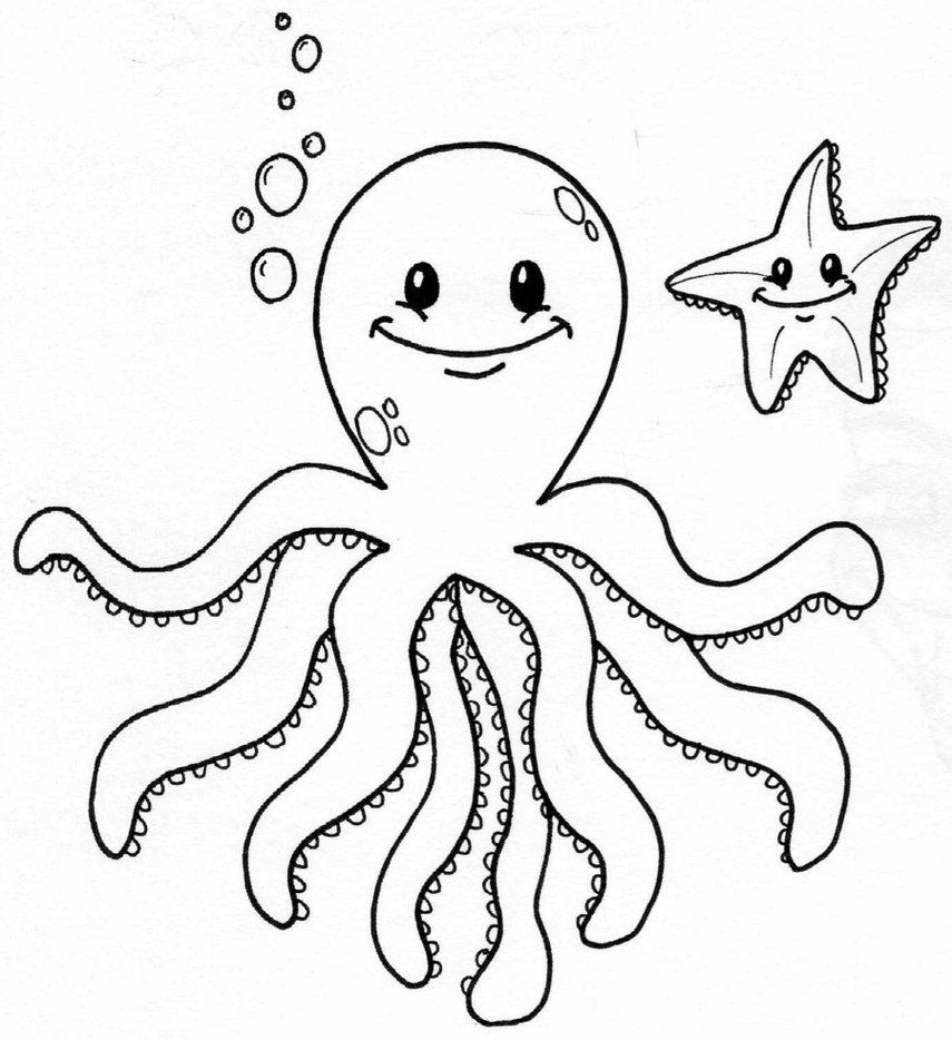 octopus color page free printable octopus coloring pages for kids animal place page color octopus 