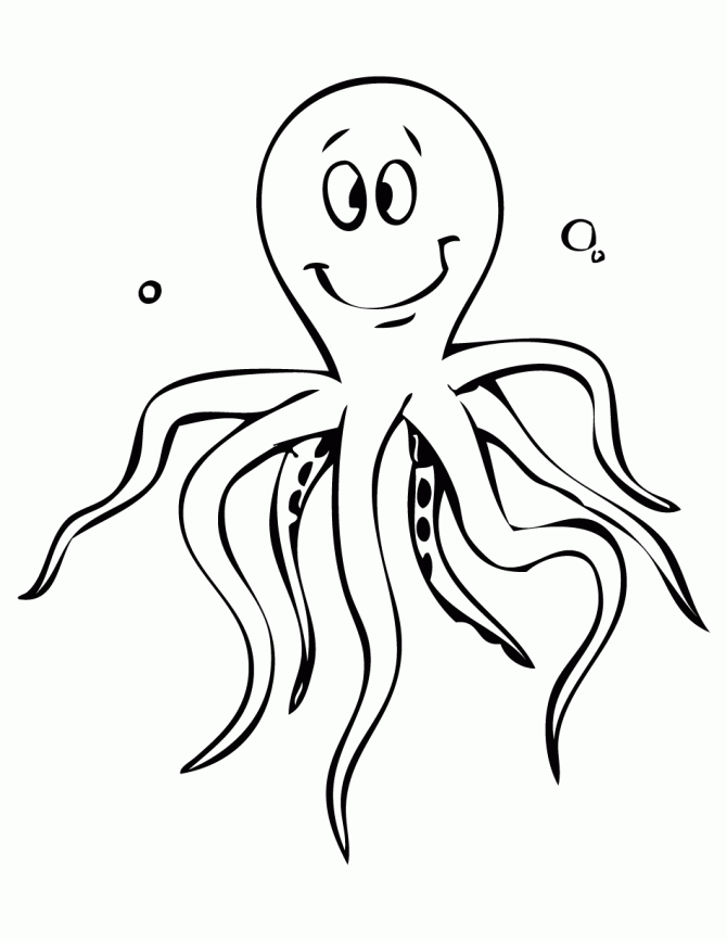 octopus color page octopus coloring pages color octopus page 