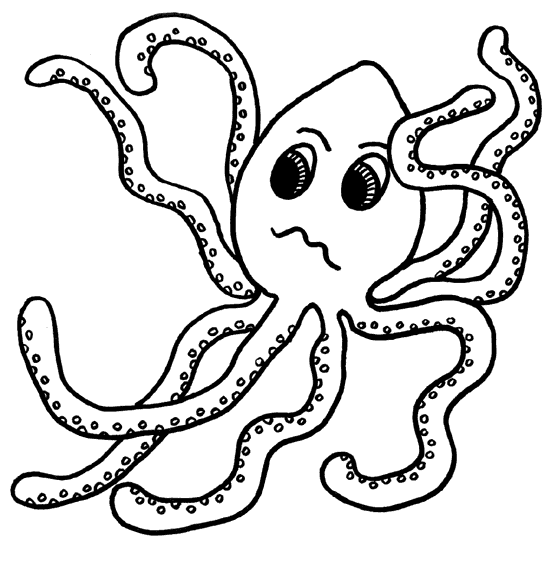 octopus color page printable octopus coloring page for kids cool2bkids color page octopus 