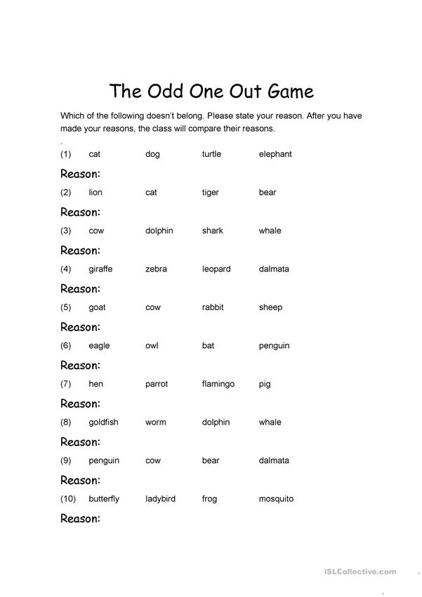 odd one out printable kindergarten preschool reading writing worksheets printable one out odd 