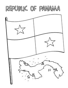 panama flag coloring page 325 best coloring pages at coloringcafecom images in 2019 page panama flag coloring 